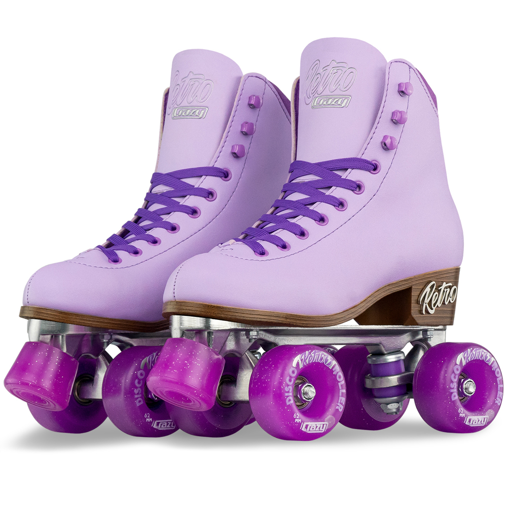 Crazy Skates Retro Roller Skates Purple EU41